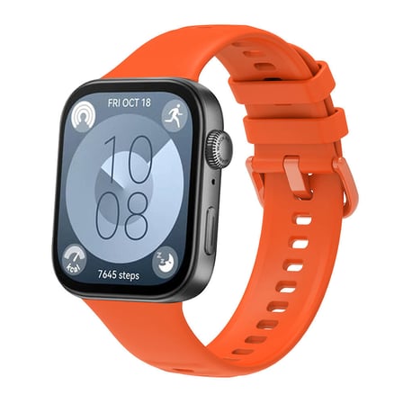 Gpack Huawei Watch Fit 3 Kordon Metal Tokalı Klasik Silikon Strap Kayış
