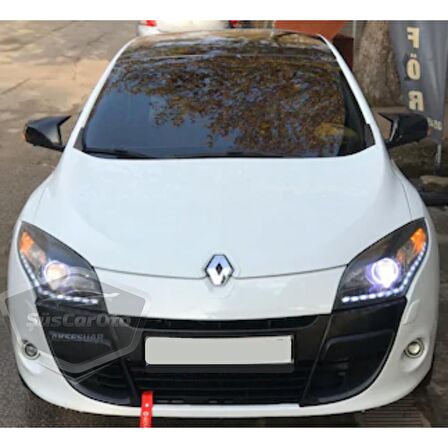 Renault Megane 3 2008-2016 Batman Yarasa Ayna Kapağı Piano Black ABS Plastik