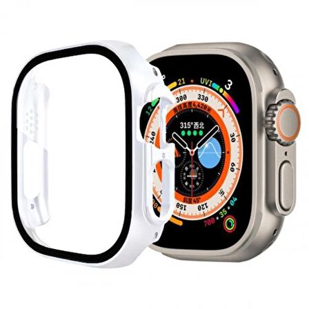 Coofbe 49MM Apple Watch Ultra Full Koruma Zırhlı Kılıf, Ekran Koruyuculu Apple Watch Ultra Kılıf