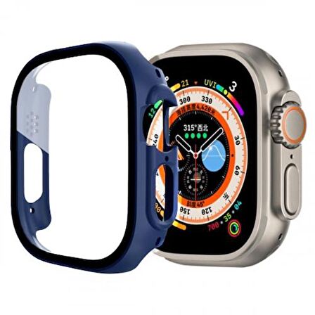 Coofbe 49MM Apple Watch Uyumlu Ultra Full Koruma Zırhlı Kılıf, Ekran Koruyuculu Ultra Kılıf 