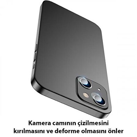 Coofbe 0.15MM Ultra Şeffaf Leke Tutmaz İPhone 14 Kamera Koruyucu Kırılmaz Lens, Kamera Lens Koruyucu