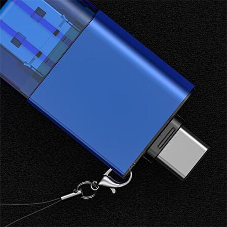 Coofbe USB, Type-c ve Lightning Girişli Ultra Hızlı Hafıza Kart Okuyucu, Micro SC Hafıza Kart Reader