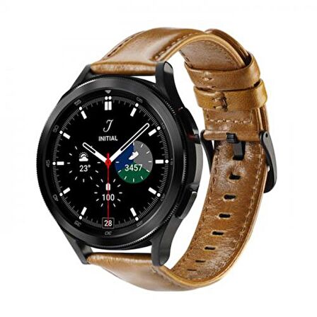 Coofbe Hermes Loop Samsung Galaxy Watch 22MM ve Huawei GT2-GT3-Magic 2 46MM İçin Deri Kayış Kordon