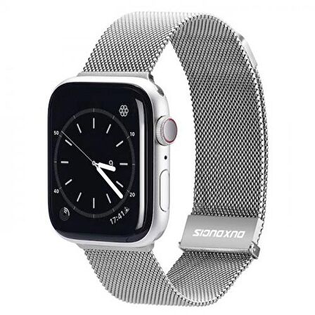 Polham Milano Loop Çelik Ultra Hafif Apple Watch 42-44-45MM için Kordon Kayış, Paslanmaz Çelik Kayış