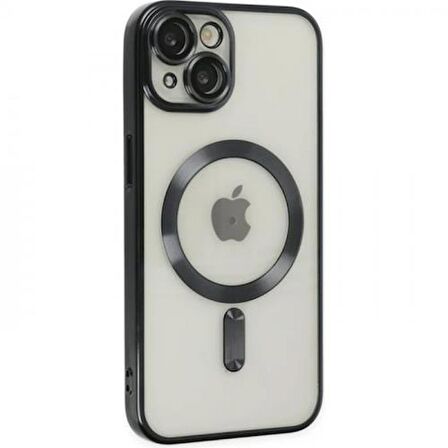 Coofbe Kamera Korumalı iPhone 14 Plus 6.7inç Magsafe Uyumlu Silikon Kılıf, Lazer Çerçeveli, Darbe Emici