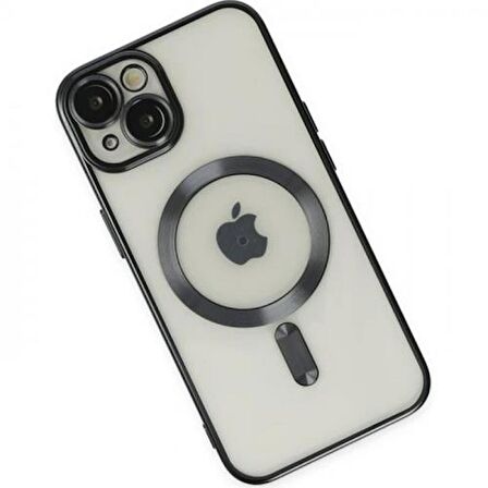 Coofbe Kamera Korumalı iPhone 14 Plus 6.7inç Magsafe Uyumlu Silikon Kılıf, Lazer Çerçeveli, Darbe Emici