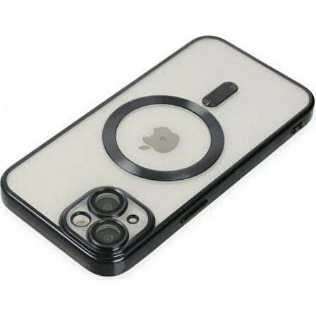 Coofbe Kamera Korumalı iPhone 14 Plus 6.7inç Magsafe Uyumlu Silikon Kılıf, Lazer Çerçeveli, Darbe Emici