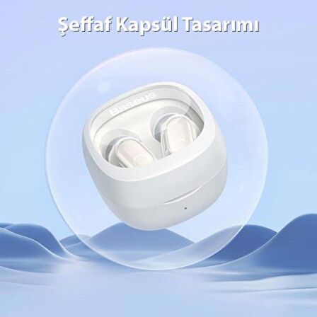 Baseus Dokunmatik Şarj Kutulu Bluetooth Vers. 5.3 Wireless Bluetooth Kulaklık 300mAh 