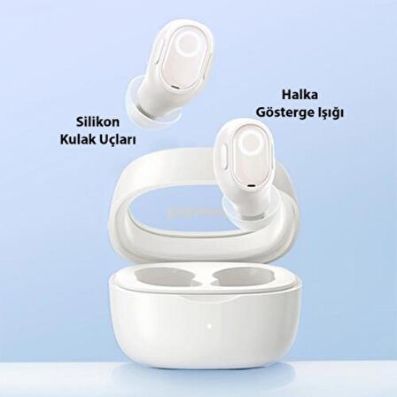 Baseus Dokunmatik Şarj Kutulu Bluetooth Vers. 5.3 Wireless Bluetooth Kulaklık 300mAh 