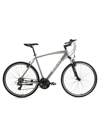 BİSAN TRX 8100 ERKEK ŞEHİR BİSİKLETİ 56CM V 28 JANT 21 VİTES AÇIK METALİK GRİ YEŞİL BEYAZ