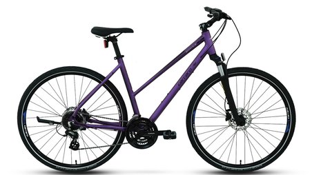 CARRARO SPORTIVE 226 KADIN ŞEHİR BİSİKLETİ 457H HD 28 JANT 24 VİTES MAT MOR KIRIK BEYAZ