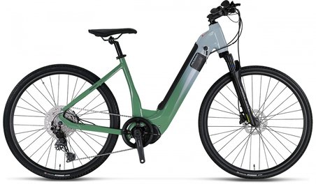 MOSSO E-LEGARDA ELEKTRİKLİ KADIN ŞEHİR BİSİKLET 450H HYD 28 JANT 10 VİTES GREEN L.GREEN