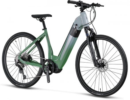 MOSSO E-LEGARDA ELEKTRİKLİ KADIN ŞEHİR BİSİKLET 450H HYD 28 JANT 10 VİTES GREEN L.GREEN