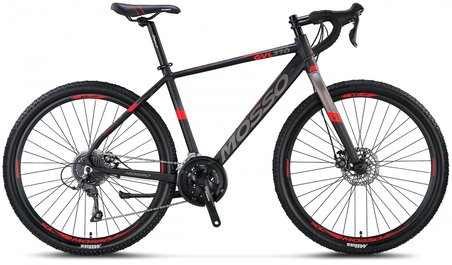MOSSO GVL270 CLARIS ERKEK YARIŞ BİSİKLETİ 482H MD 27.5 JANT 16 VİTES SİYAH KIRMIZI