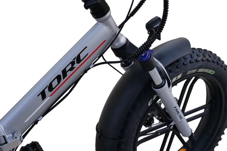 TORC TRC-10 GAZ KOLLU ELEKTRİKLİ KATLANIR BİSİKLET 420H HD 20 JANT 7 VİTES M.GRİ SİYAH BEYAZ KIRMIZI