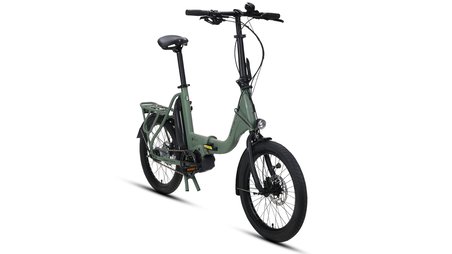 CARRARO E-FLEXI 6.1 KATLANIR BİSİKLET 460H HD 20 JANT NEX.8 VİTES MAT KOYU YEŞİL ADAÇAYI KIRMIZI