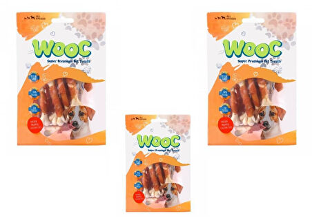 Wooc Tavuk Sargılı Kalsiyum Kemikli Köpek Ödül Maması 80gr X 3 adet