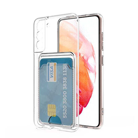Gpack Samsung Galaxy S21 Plus 5G Kılıf 1 Adet Kartlıklı Silikon Kamera Korumalı