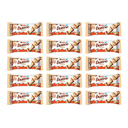 Kinder Bueno White 39 gr X 15 Adet