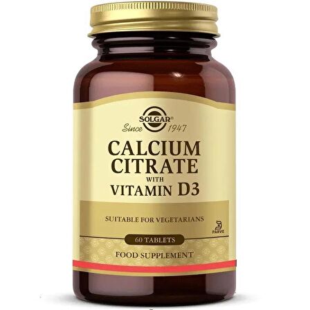 Calcium Citrate with Vitamin D3 250 mg 60 Tablet