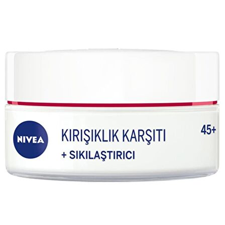 Kırışıklık Karşıtı + Sıkılaştırıcı Krem Yaş 45+ 50 Ml,yaşa Özel Yüz Bakım Kremi,güneş Koruması 