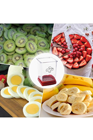 1 Adet Meyve Sebze Dilimleme Paslanmaz Çelik Bardak Dilimleme Yumurta Dilimleme
