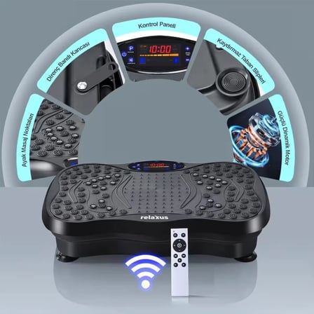 Yüksek Titreşimli Egzersiz Platformu Bluetooth Masaj Aleti Ev Fitness Cihazı Direnç Lastiği Hediye
