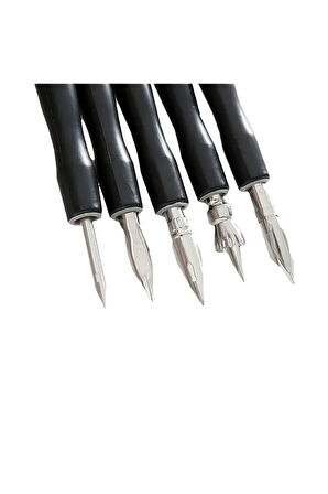 Çizim Seti, Geçmeli Divit Tutucu, Manga, Anime, Karikatür Çizim Seti, Paslanmaz Çelik-set 6 Parça