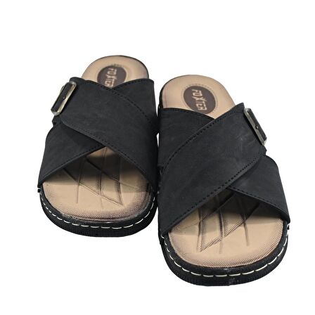 SİA ÇANTA KALİTELİ NUBUK  RAHAT TAM  ORTAPEDİK TABAN NEFES ALAN AYAKLAR  ERKEK TERLİK