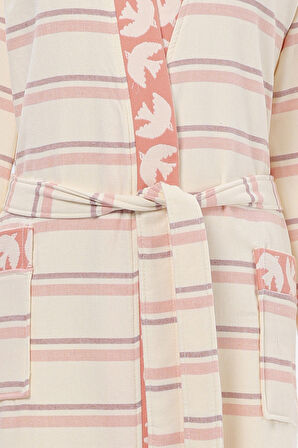 Özdilek Birds Peştamal Kimono Bornoz S/M Beden