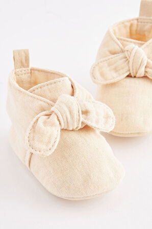Next Baby Baby Krem Yumuşak Taban Bebek Ayakkabısı