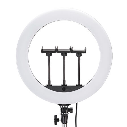 Lopard 43cm Işıklı Telefon Tutucu Ring Light — 112 LED, 2900–6500K, Uzaktan Kumanda, USB Şarjlı