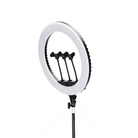 Lopard 43cm Işıklı Telefon Tutucu Ring Light — 112 LED, 2900–6500K, Uzaktan Kumanda, USB Şarjlı
