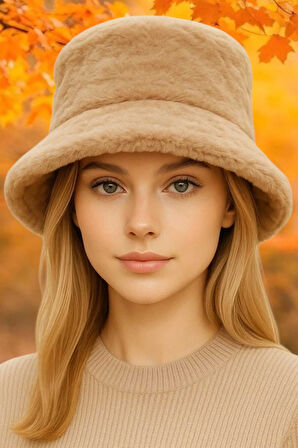 Tezzgelsin Kadın Ayarlanabilir Peluş Bucket Kova Şapka