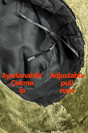 Tezzgelsin Kadın Ayarlanabilir Peluş Bucket Kova Şapka
