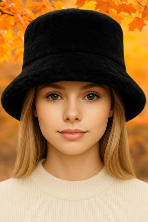 Tezzgelsin Kadın Ayarlanabilir Peluş Bucket Kova Şapka