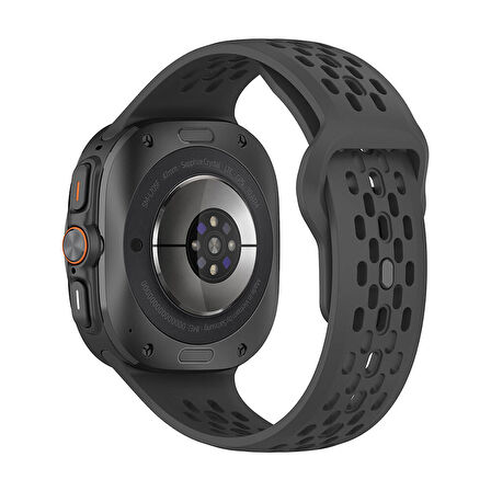 Gpack Samsung Galaxy Watch Ultra 47mm Kordon Delikli Tasarım Silikon KRD119