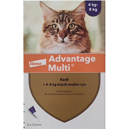 Elanco (Bayer) Advantage Multi 0.8Ml 3 Pipet SKT:12.25