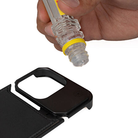 Gpack Apple iPhone 14 Pro Max Kılıf Magsafeli Mekanizmalı Koku Hazneli Mostar Kapak