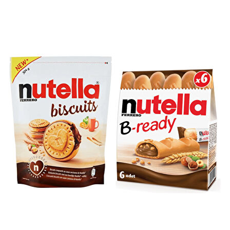 Nutella Biscuits 304 gr ve Bready 132 Gr 2 li Paket