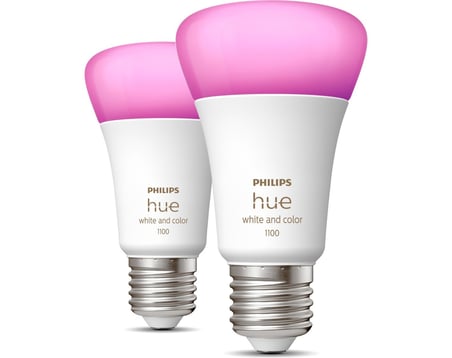  Philips HueWCA 9-75W E27 1100 Lumen Renkli Akıllı Ampul 2'li Ekopaket A60