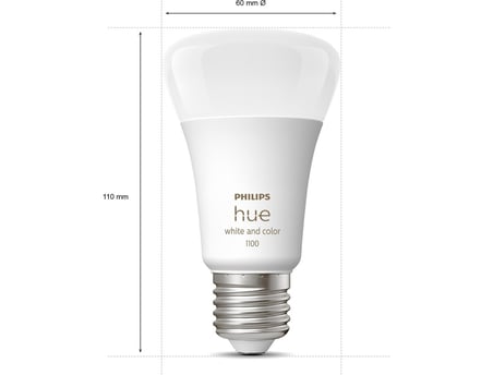  Philips HueWCA 9-75W E27 1100 Lumen Renkli Akıllı Ampul 2'li Ekopaket A60