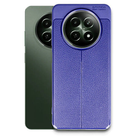 Gpack Realme 12 5G Kılıf Niss Silikon Kamera Korumalı Deri Görünümlü