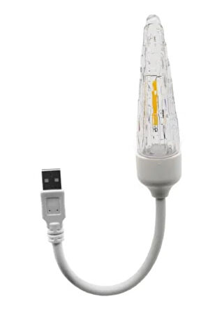 Rustik Ledli Akrobat Masa Lambası Usb Girişli Kitap Okuma Lambası - Rustik Led Ampul - Crystal