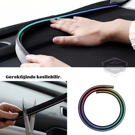 Universal Araç İçi App ve Kumanda Kontrollü Ön Cam Fitil Ambiyans RGB Atmosfer Cam Önü Ambiyans Led Neon Lamba Ses Yalıtım Fitili USB Girişli Montajsız