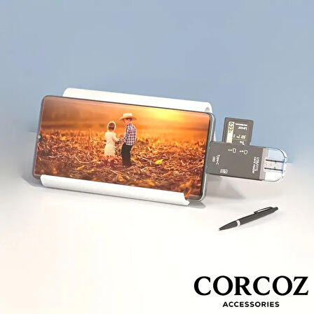 Corcoz 6'sı 1 arada Hafıza Kartı Okuyucu USB 3.0 Çok İşlevli Kart Okuyucu - CZ51