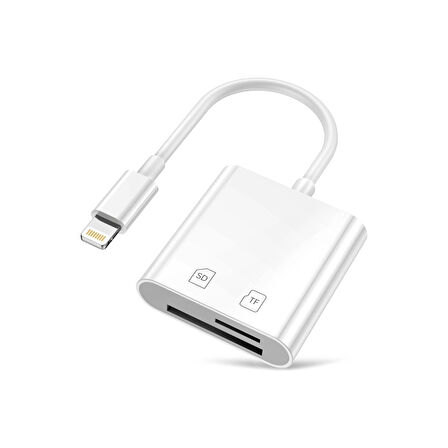 Corcoz Lightning To Sd Card Camera Reader Kablo Iphone Sd Micro Okuyucu Kablo Adaptör - CZ54