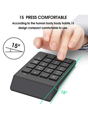 Corcoz Kablosuz Wireless Mini Numerik Klavye Keypad - CZ81
