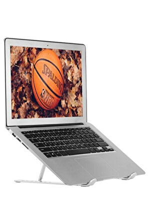 Corcoz Alüminyum Notebook Laptop Tablet Standı Katlanabilir 6 Kademeli Metal Tasarım - PH045