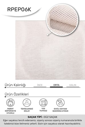 ANATOLIA HALI/VESTA SİSAL-Krem/Vizon- Özel Ölçü-Mutfak, Koridor Halısı